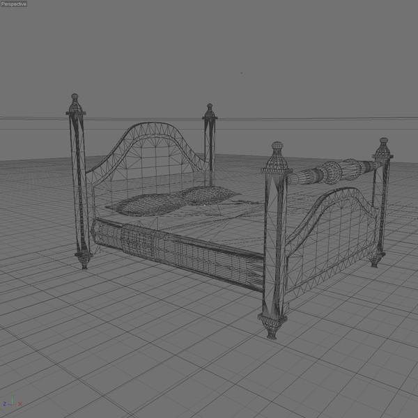 double bed 3ds - DOUBLE BED 3 by Carrara1